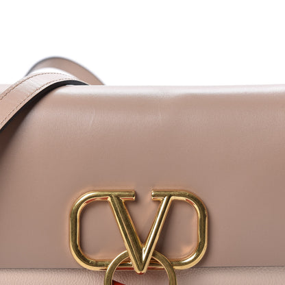Valentino Garavani Smooth Calfskin VRing Crossbody Bag Rose Cannelle Light Ivory 9 of 9