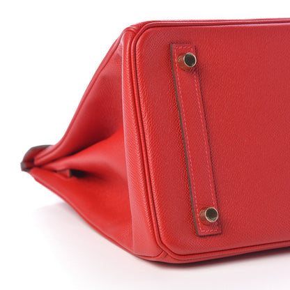 Hermes Epsom Birkin 30 Rouge Casaque 9 of 12