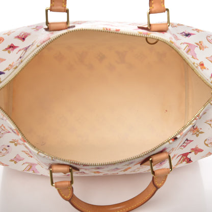 Louis Vuitton Watercolor Aquarelle Speedy 35 White 5 of 14