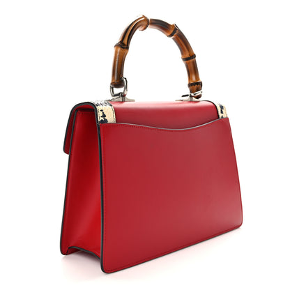Gucci Calfskin Snakeskin Small Lilith Top Handle Bag Red 3 of 12