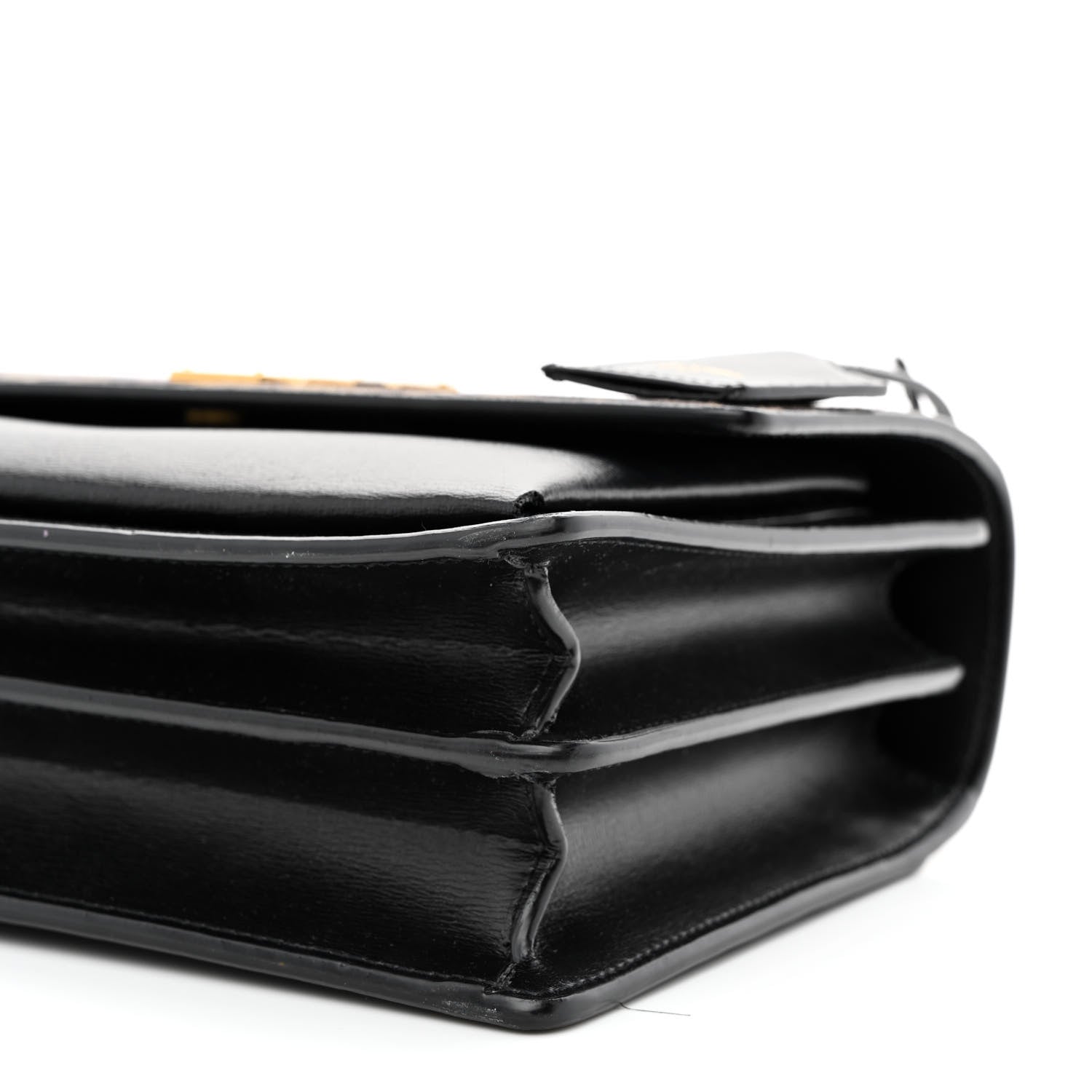 Saint Laurent Calfskin Suede Leopard Print Medium Monogram Sunset Black 10 of 10