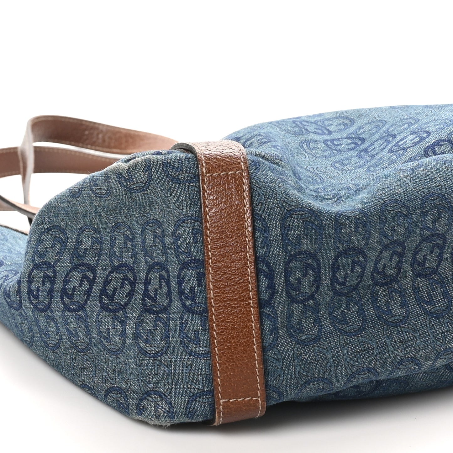 Denim GG Medium Abbey Shoulder Bag Blue