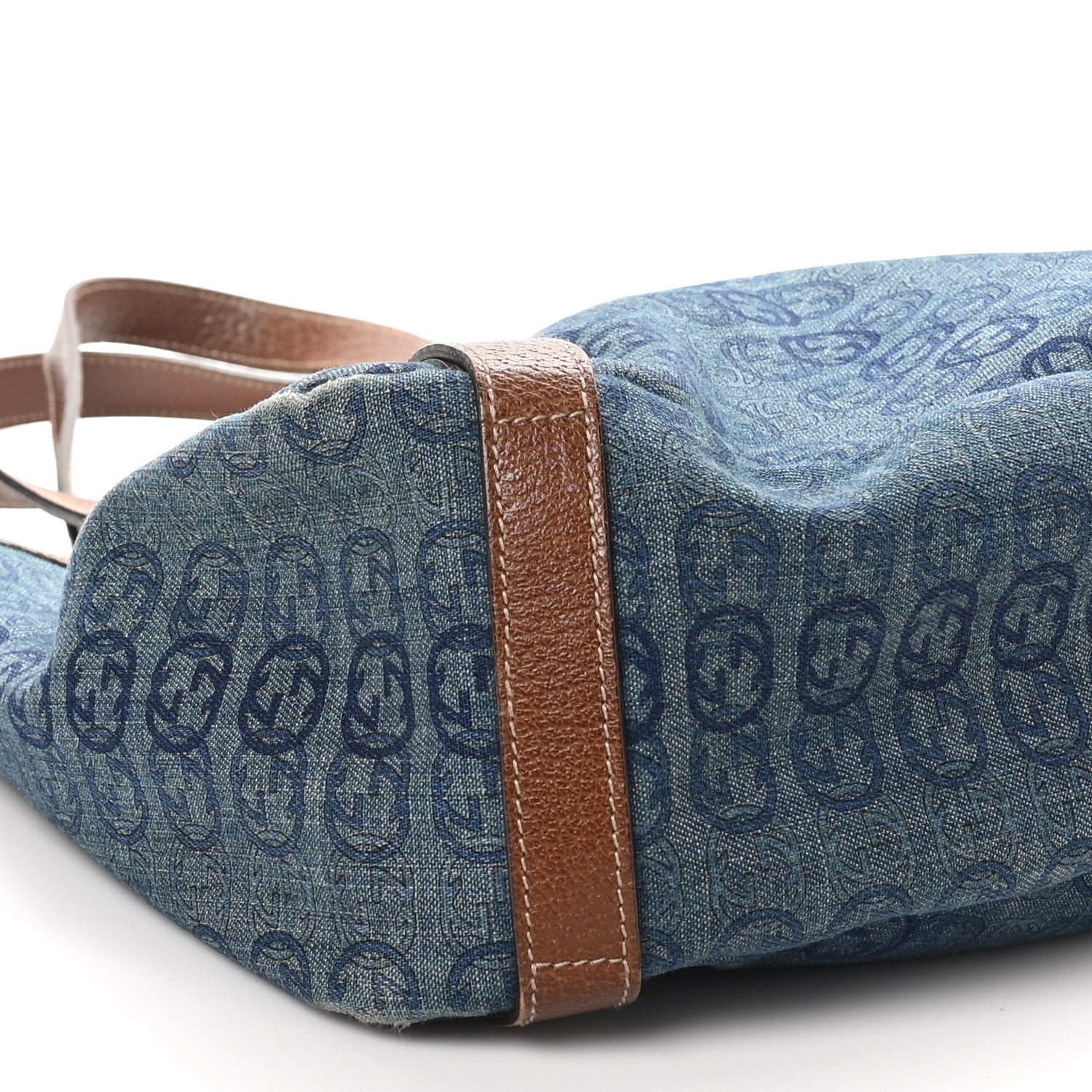Gucci Denim GG Medium Abbey Shoulder Bag Blue 9 of 10