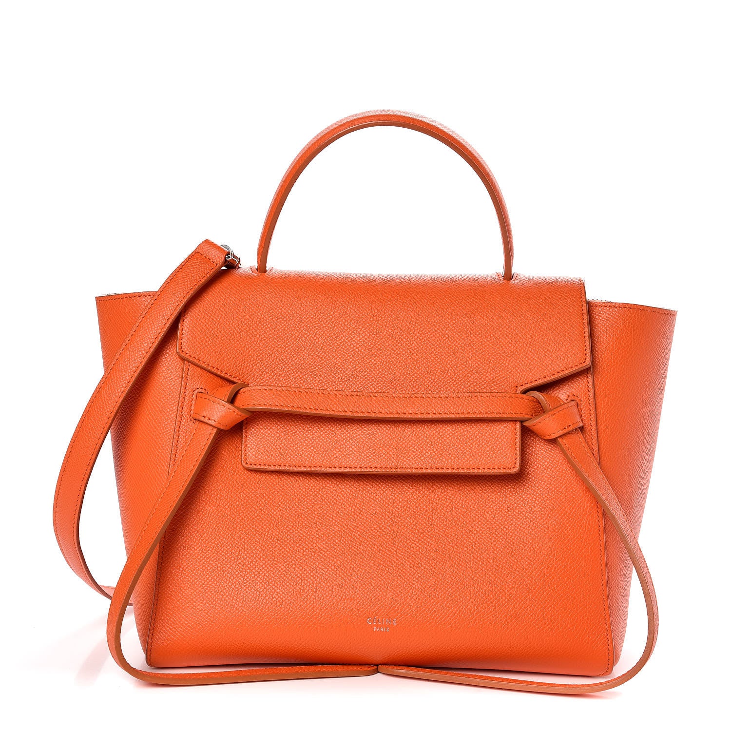 Celine Baby Grained Calfskin Micro Belt Bag Orange 1 of 8