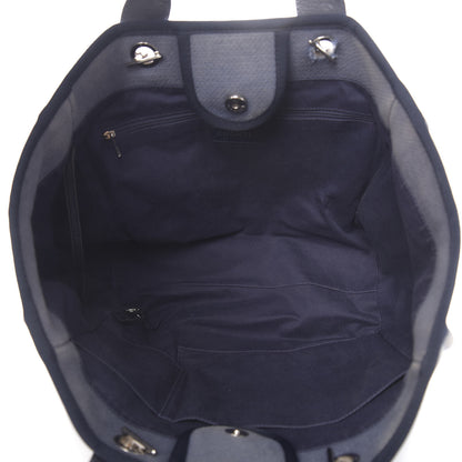 Chanel Canvas Medium Deauville Tote Blue 5 of 10