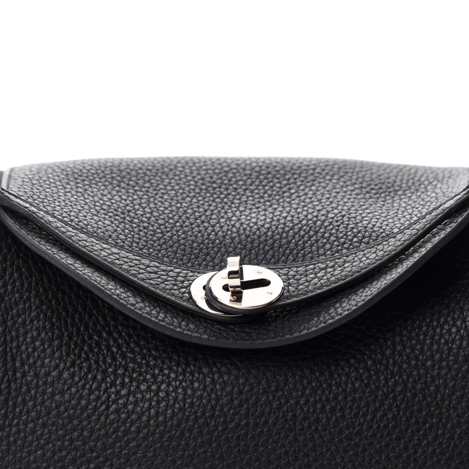 Hermes Taurillon Clemence Lindy 26 Black 10 of 11