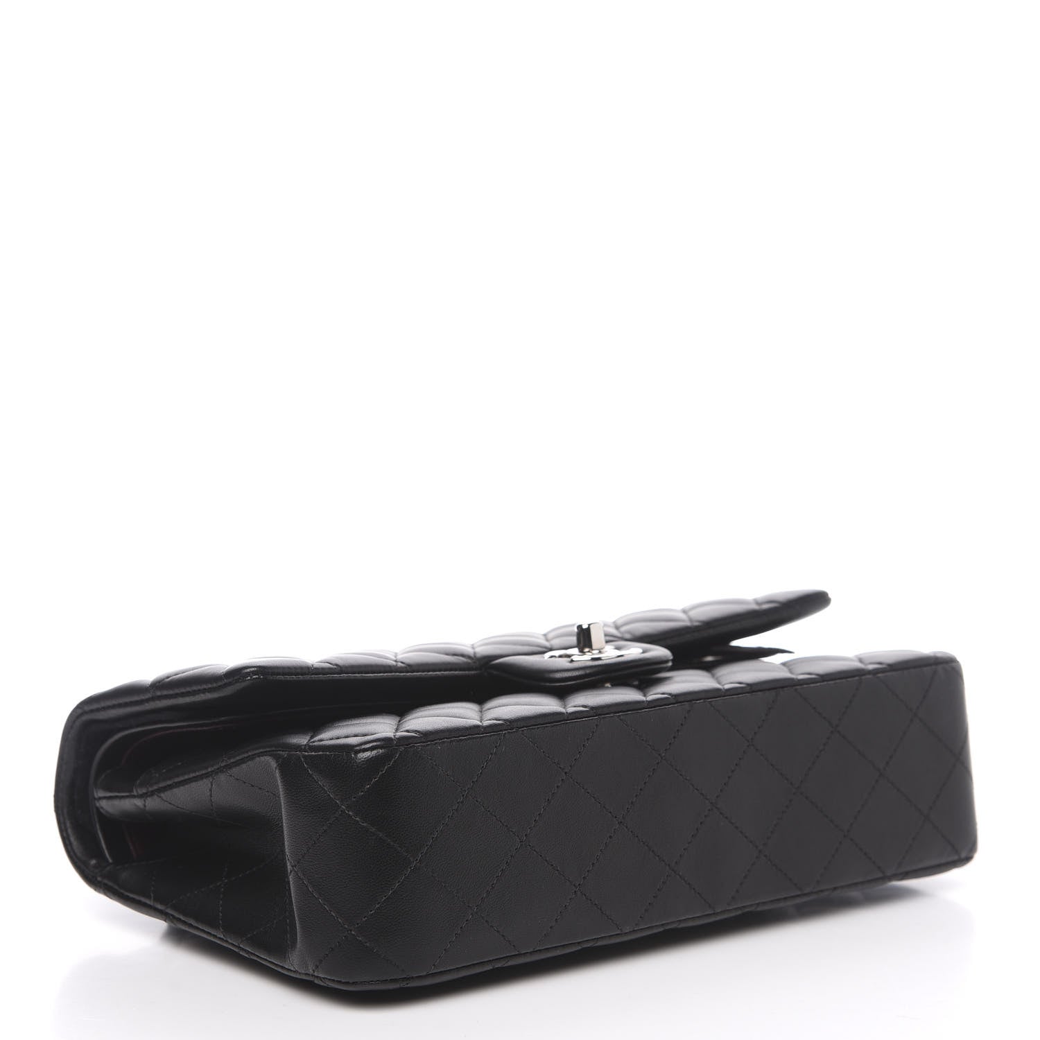 Chanel Lambskin Quilted Medium Double Flap Black 3 of 12