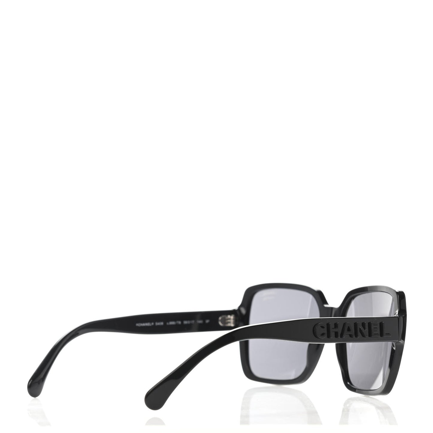 Acetate Polarized Square Sunglasses 5408 Black