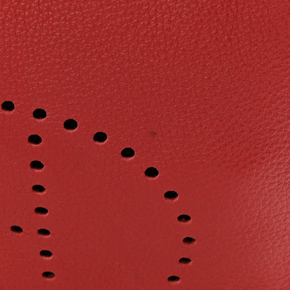 Hermes Taurillon Clemence Evelyne III PM Rouge Casaque 12 of 12