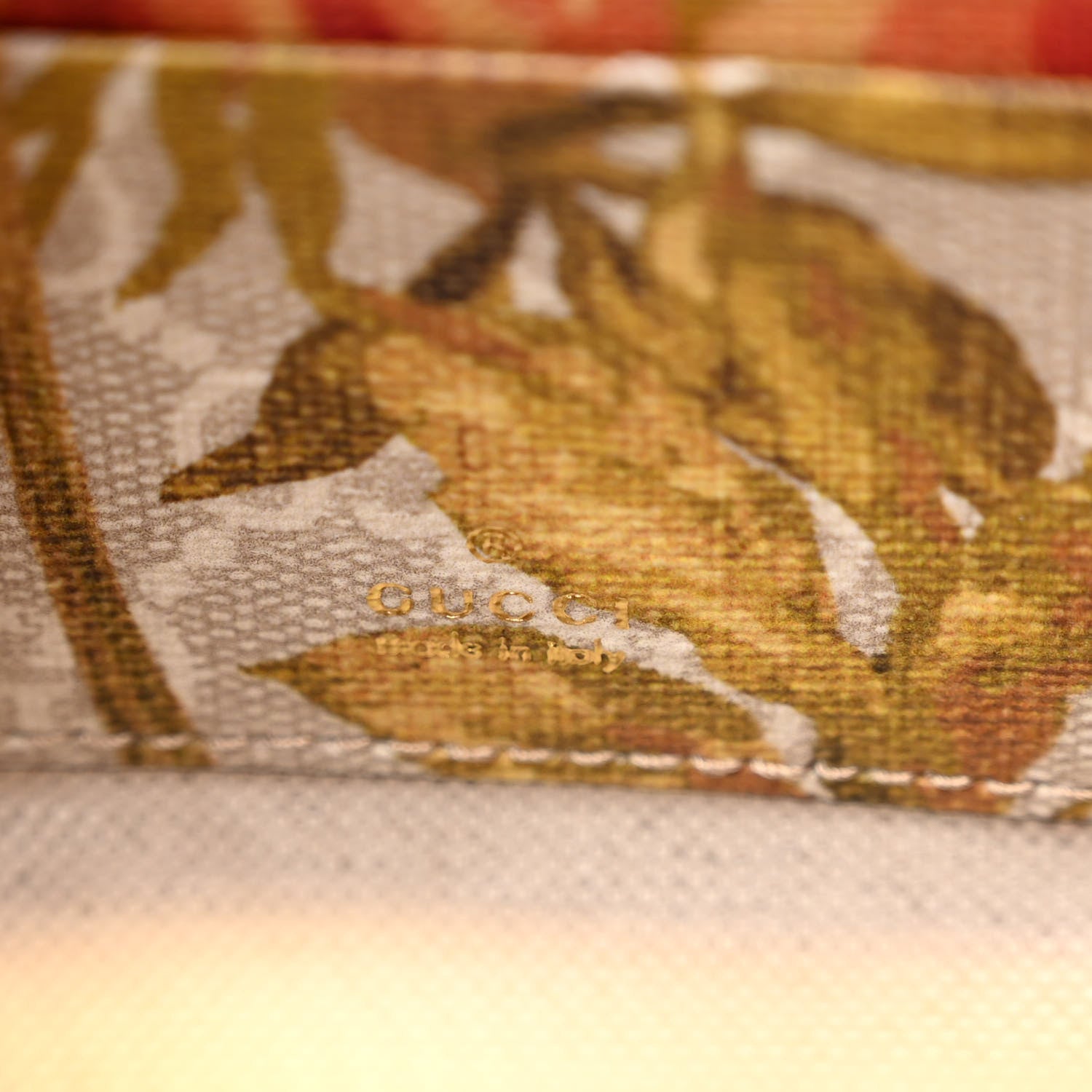 Gucci GG Supreme Monogram Water Flora Web Mini Ophidia Top Handle Bowler Bag Beige White Multicolor 6 of 9