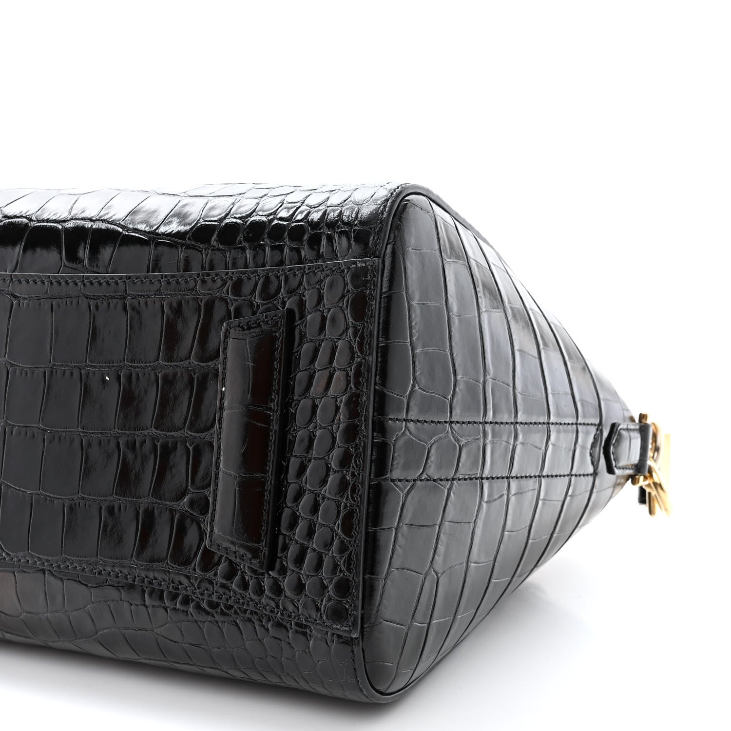 Givenchy Calfskin Crocodile Embossed Small Antigona Black 10 of 11