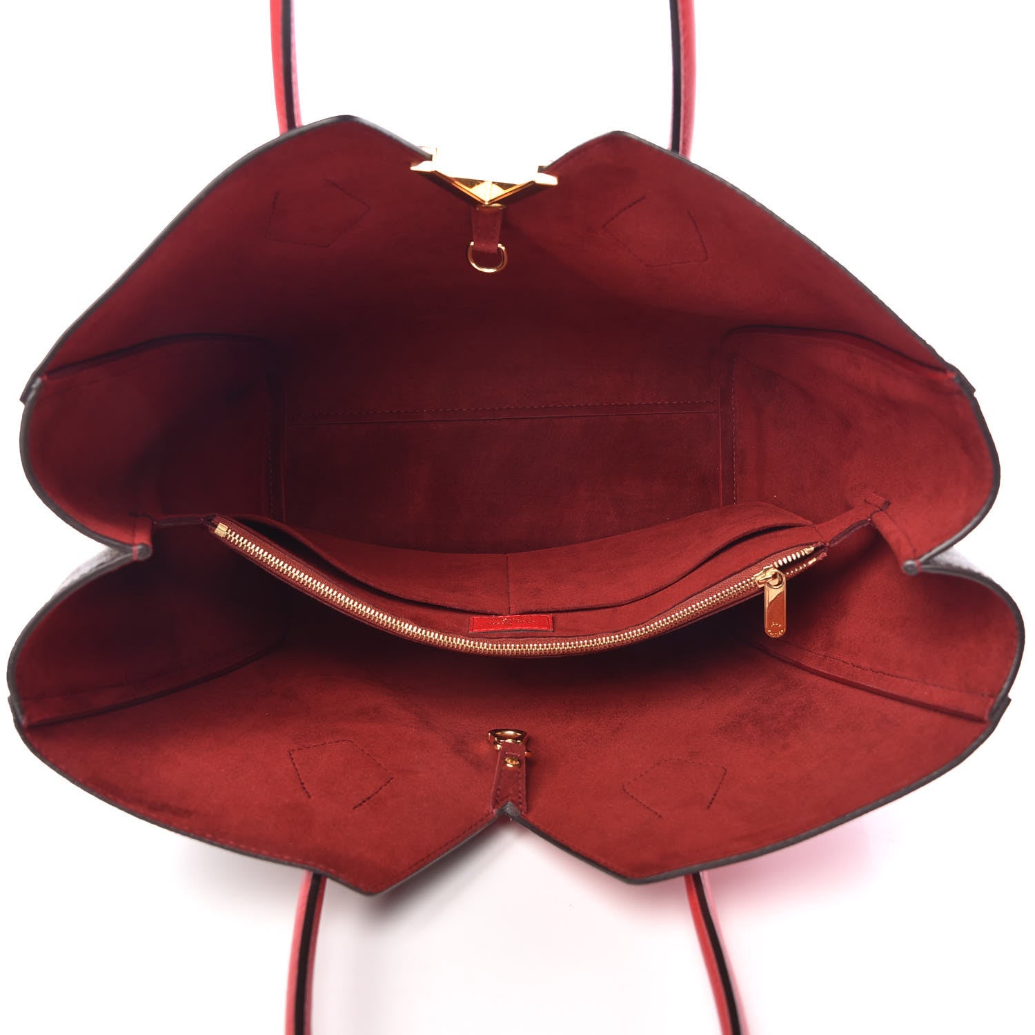 Louis Vuitton Calfskin Monogram Kimono Tote Cherry 5 of 11