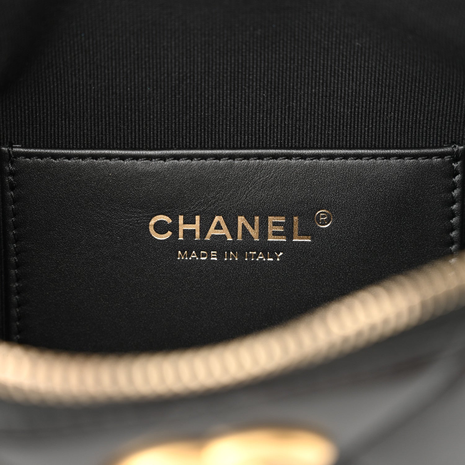 Chanel Shiny Lambskin Quilted Belt Bag Black 6 of 10