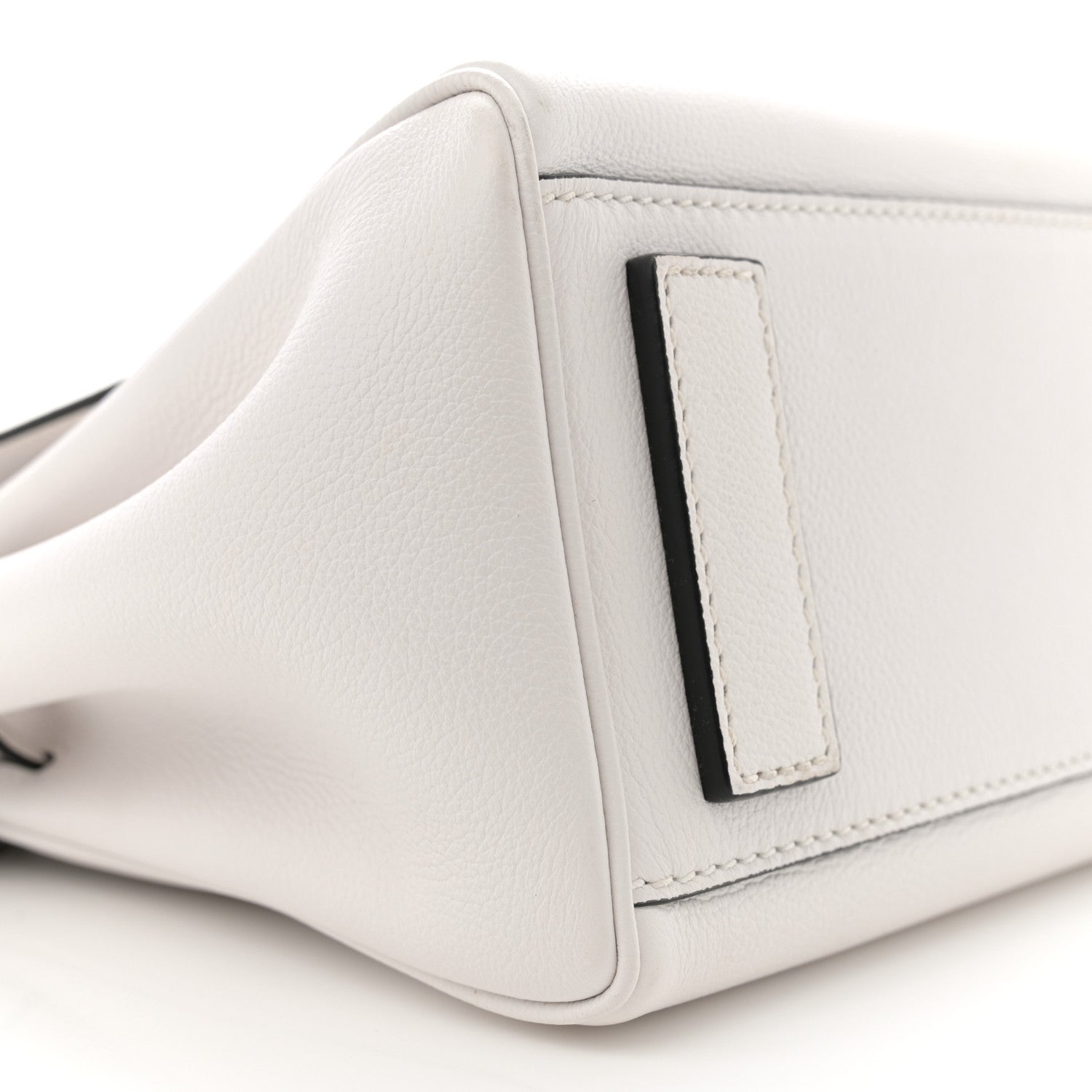 Versace Calfskin Medium La Medusa Top Handle Handbag Optical White 8 of 11