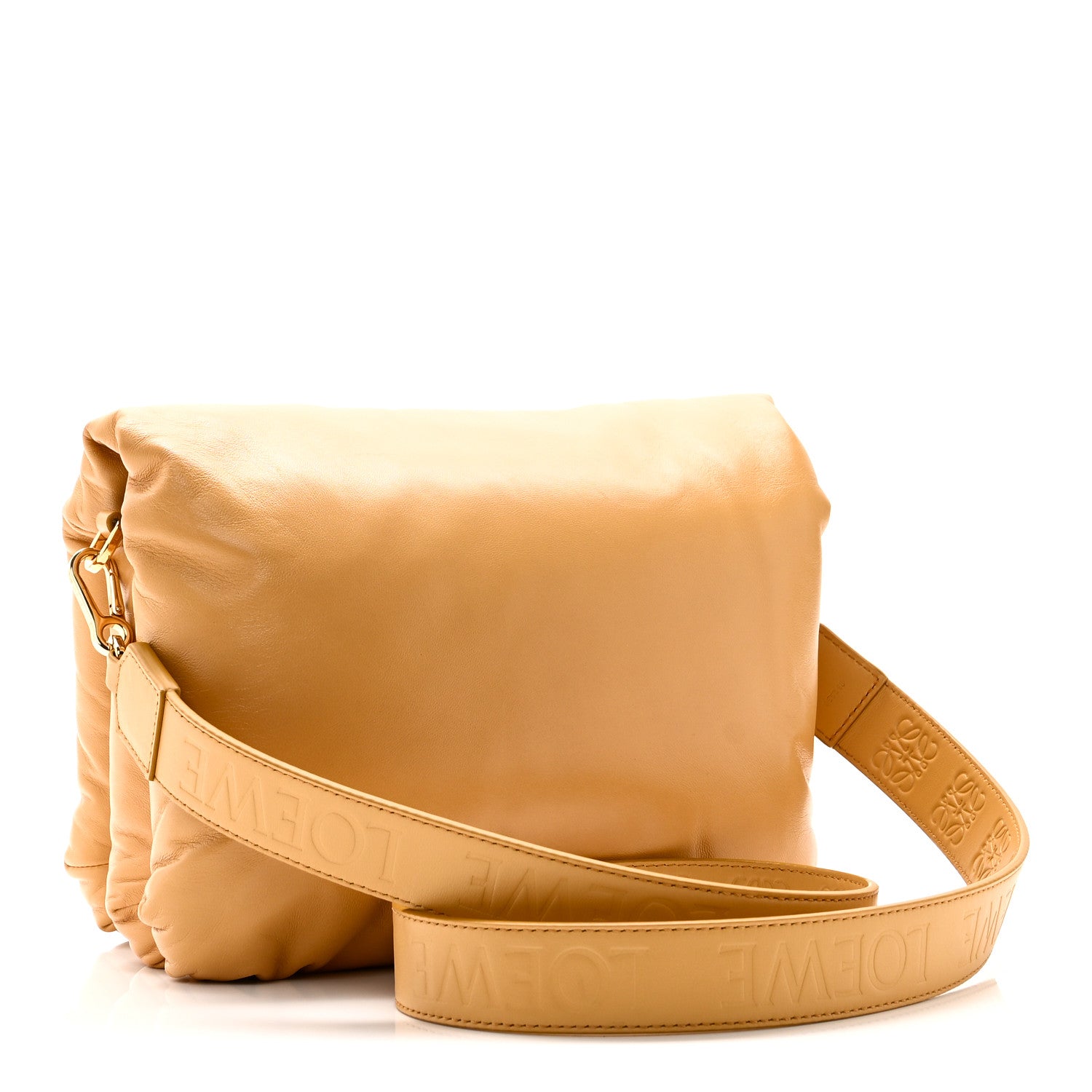 Loewe Lambskin Goya Puffer Bag Oak 3 of 9