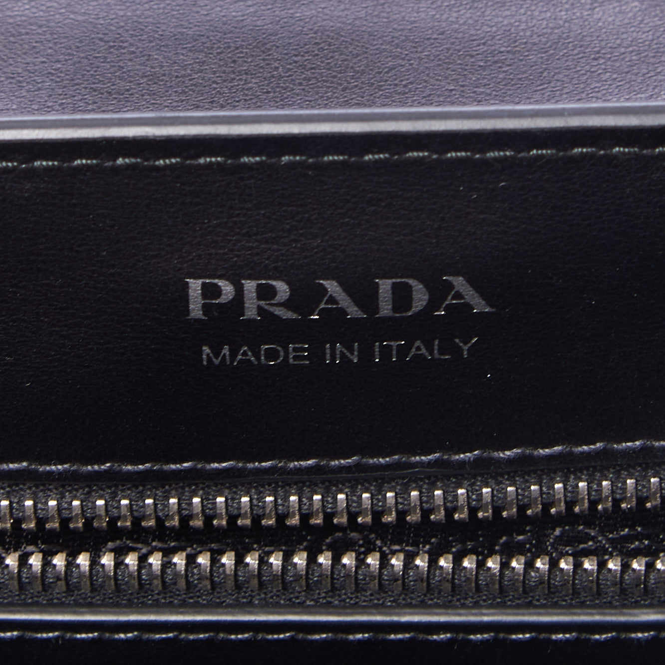 Prada City Calf Ribbon Shoulder Bag Black 7 of 8