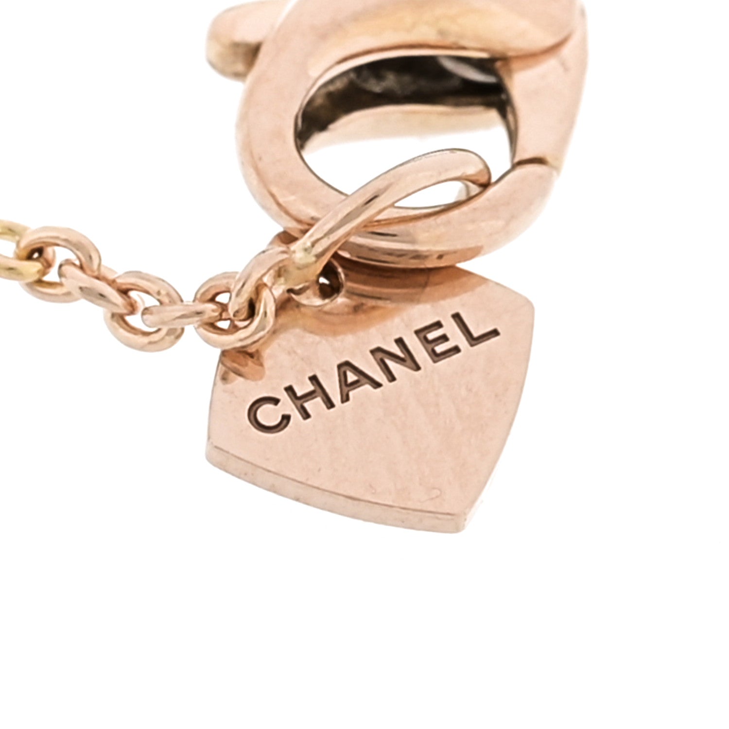 Chanel 18K Beige Gold Ruby Coco Crush Station Bracelet 4 of 6