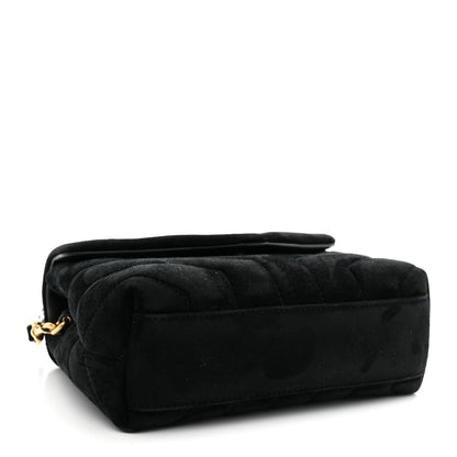 Saint Laurent Suede Y Quilted Monogram Toy Loulou Crossbody Bag Black 4 of 11