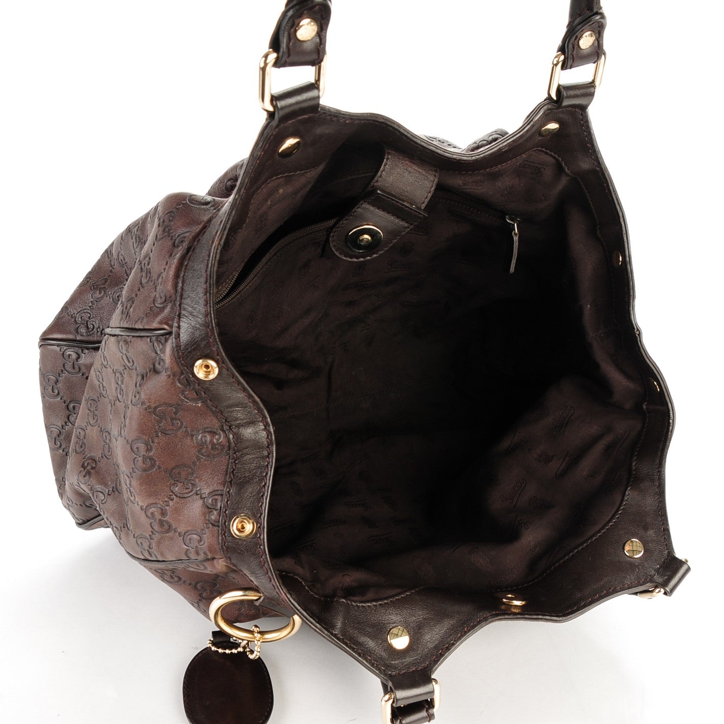 Gucci Guccissima Medium Sukey Tote Chocolate 5 of 7