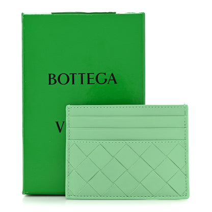 Bottega Veneta Nappa Intrecciato Card Holder Teal 9 of 9