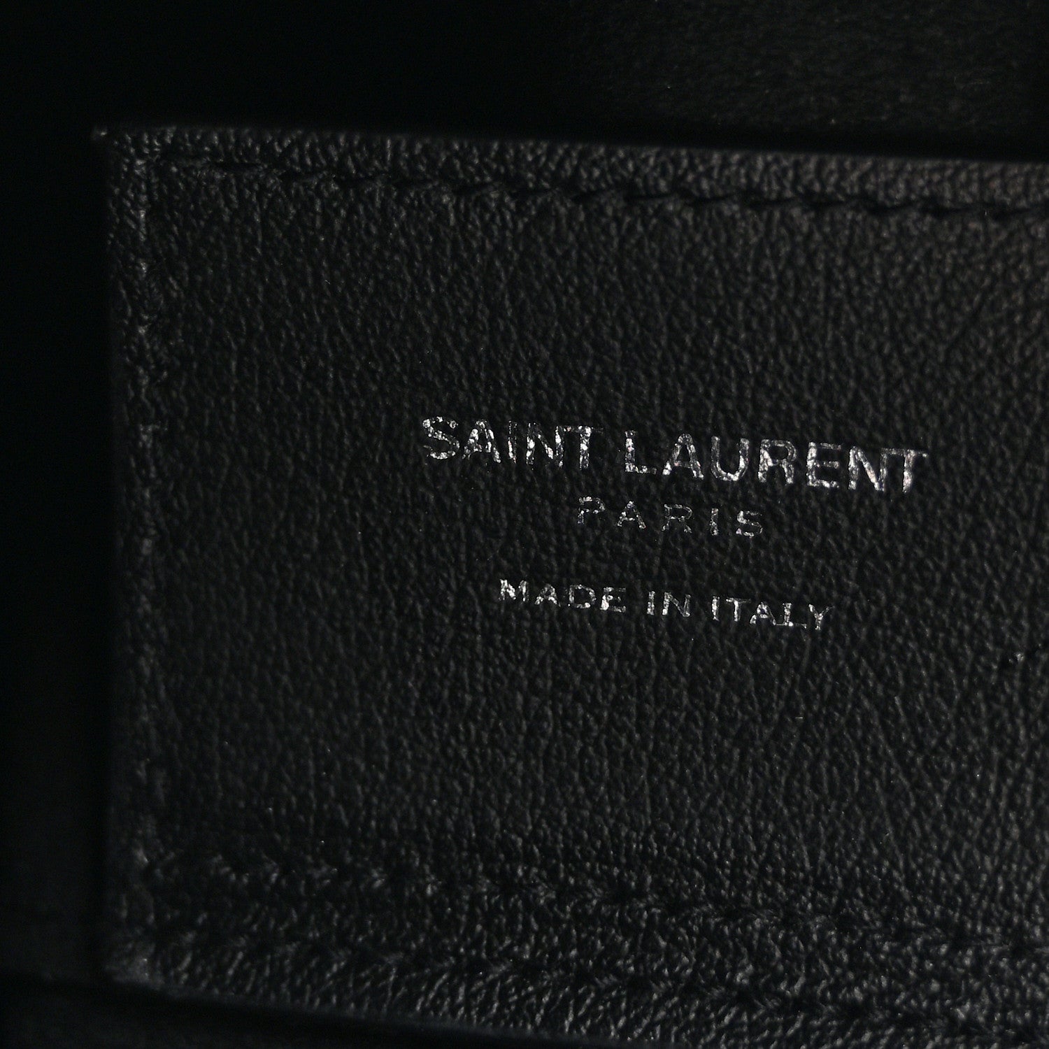 Saint Laurent Calfskin Bold Shopping Tote Black 7 of 15