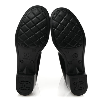 Chanel Rubber Camellia Rain Boots 39 Black 6 of 7