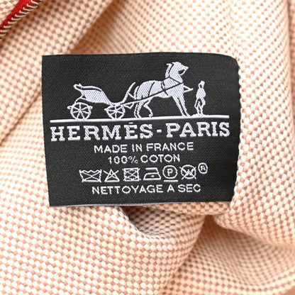 Hermes Toile Flat Yachting Pouch Rouge 6 of 6