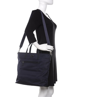 Prada Tessuto Nylon Saffiano Vela Tote Baltico 2 of 11