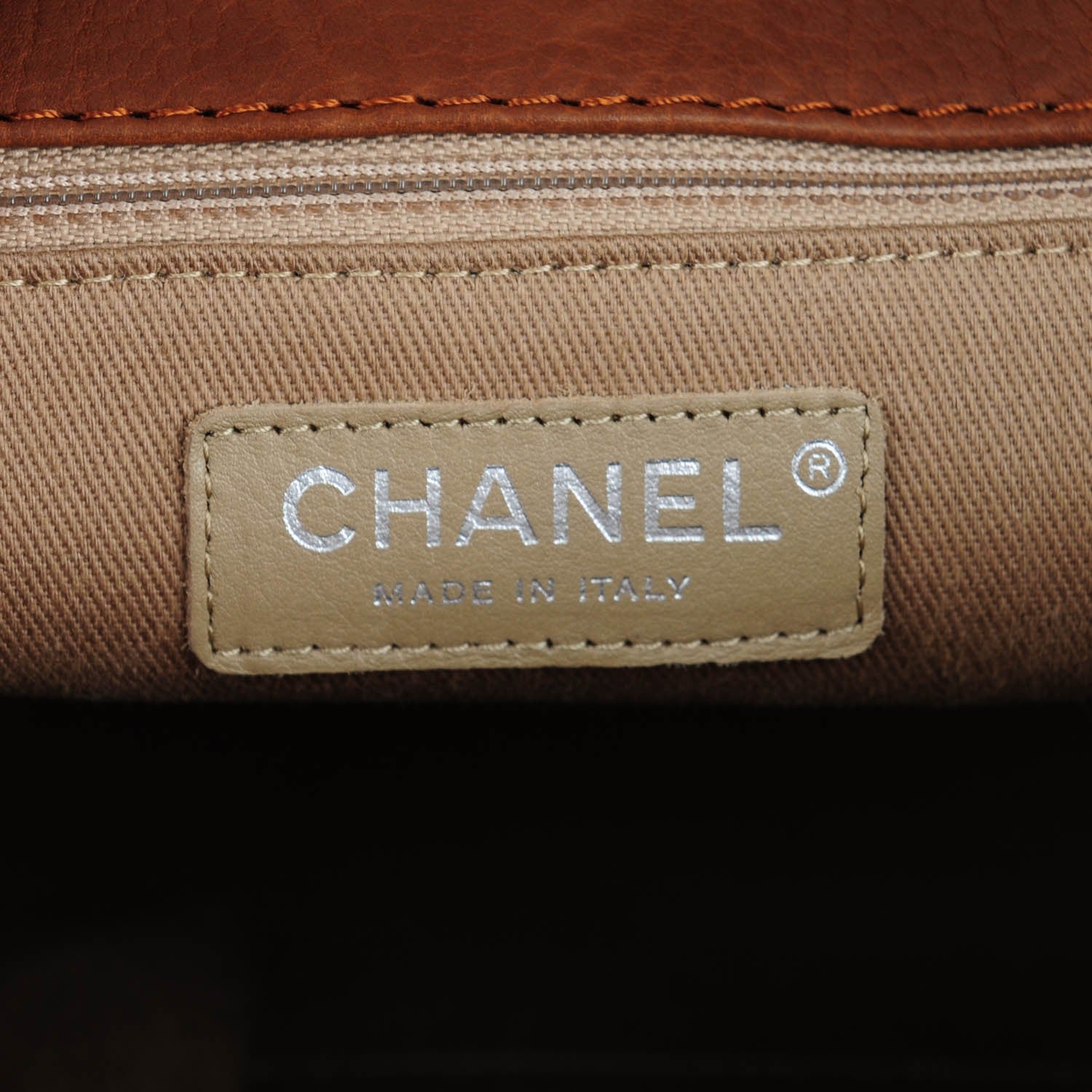 Chanel Washed Calfskin Large Hamptons Shopping Tote Brown 6 of 8