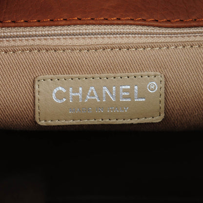 Chanel Washed Calfskin Large Hamptons Shopping Tote Brown 6 of 8