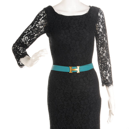 Hermes Swift Epsom Reversible Brushed Constance 32mm H Belt 95 Malachite Bleu Saphir 2 of 9