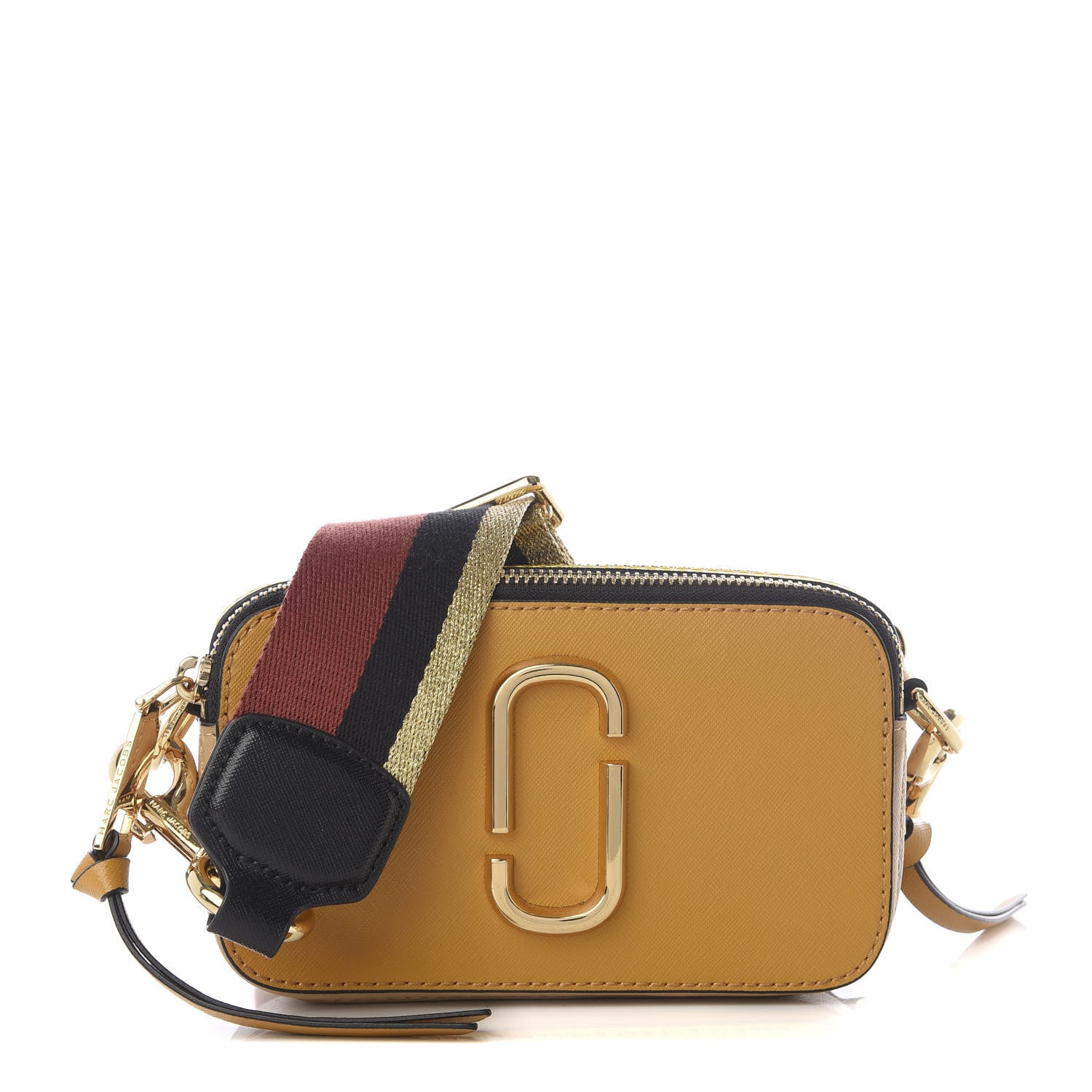 Marc Jacobs Saffiano Small Snapshot Camera Bag Mustard Multi 1 of 11