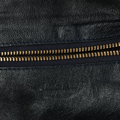 Celine Smooth Calfskin Suede Mini Bi-Color Luggage Navy Dune 7 of 9