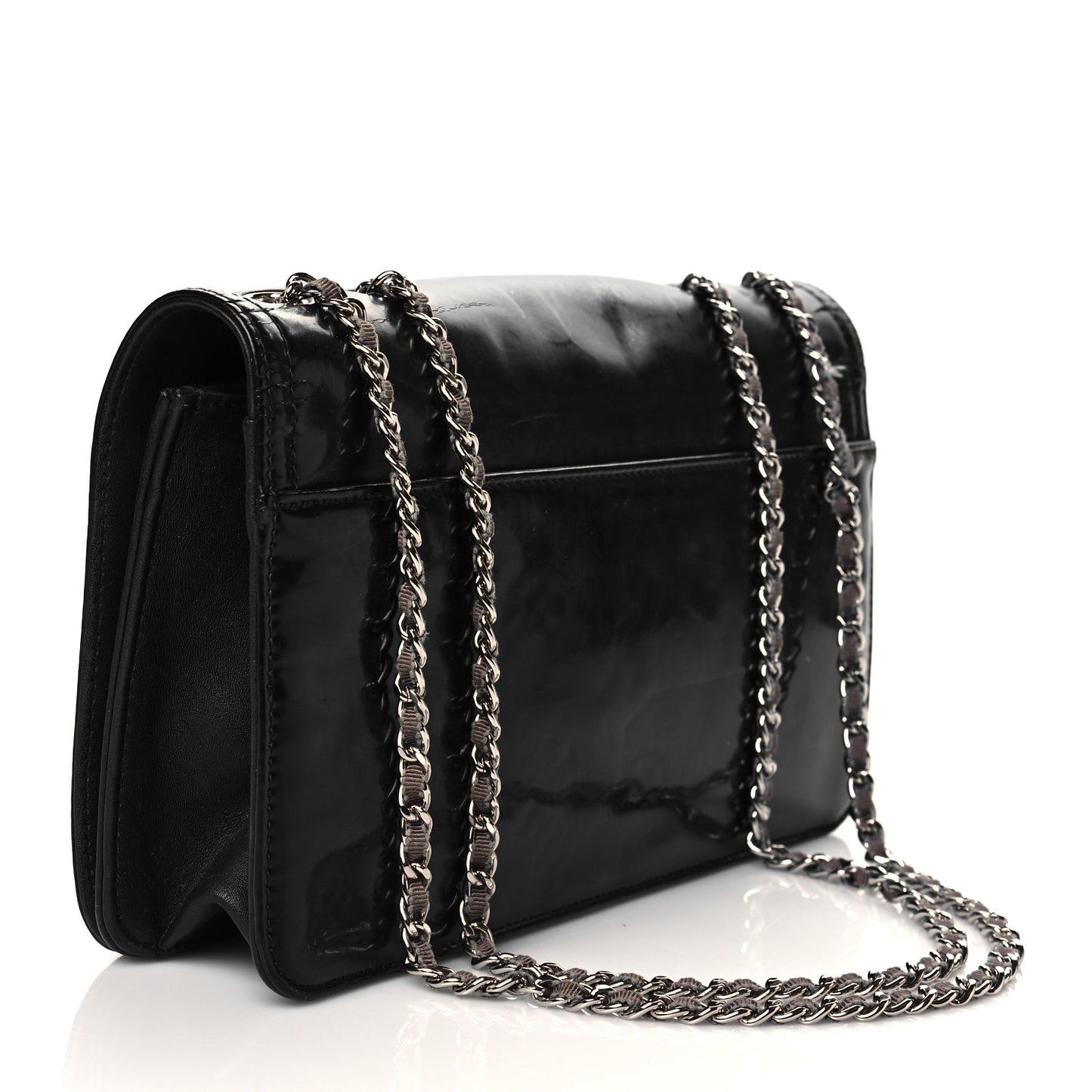 Vinyl Lipstick Flap Black