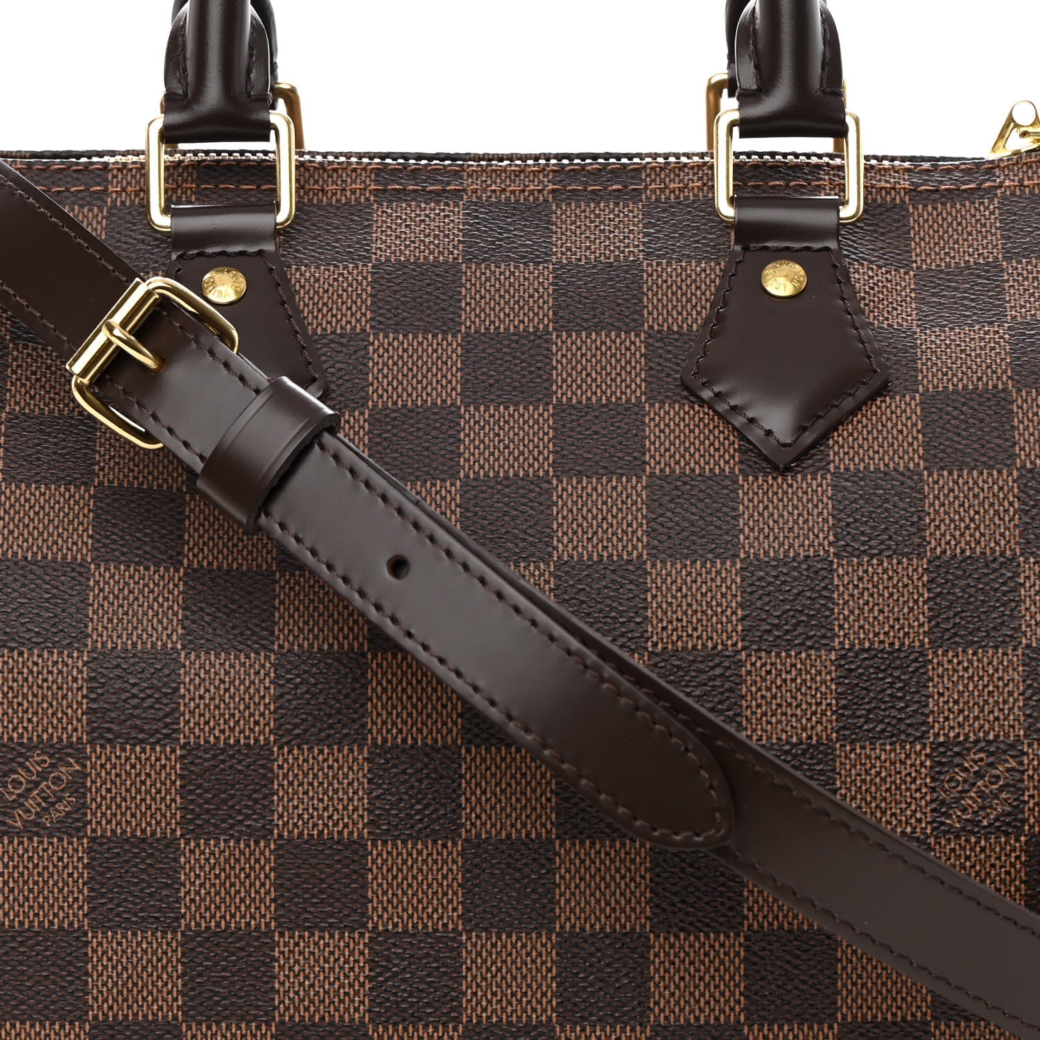 Louis Vuitton Damier Ebene Speedy Bandouliere 25 9 of 14