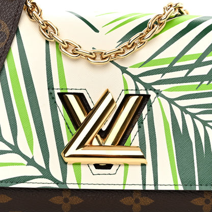 Louis Vuitton Monogram Palm Twist Chain Wallet Vert White 7 of 11