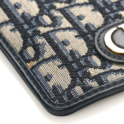 Christian Dior Oblique 30 Montaigne Long Wallet Blue 6 of 7