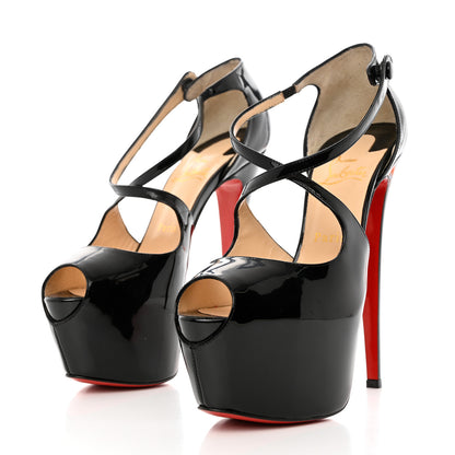 Christian Louboutin Patent Exagona 160 Pumps 40 Black 3 of 7