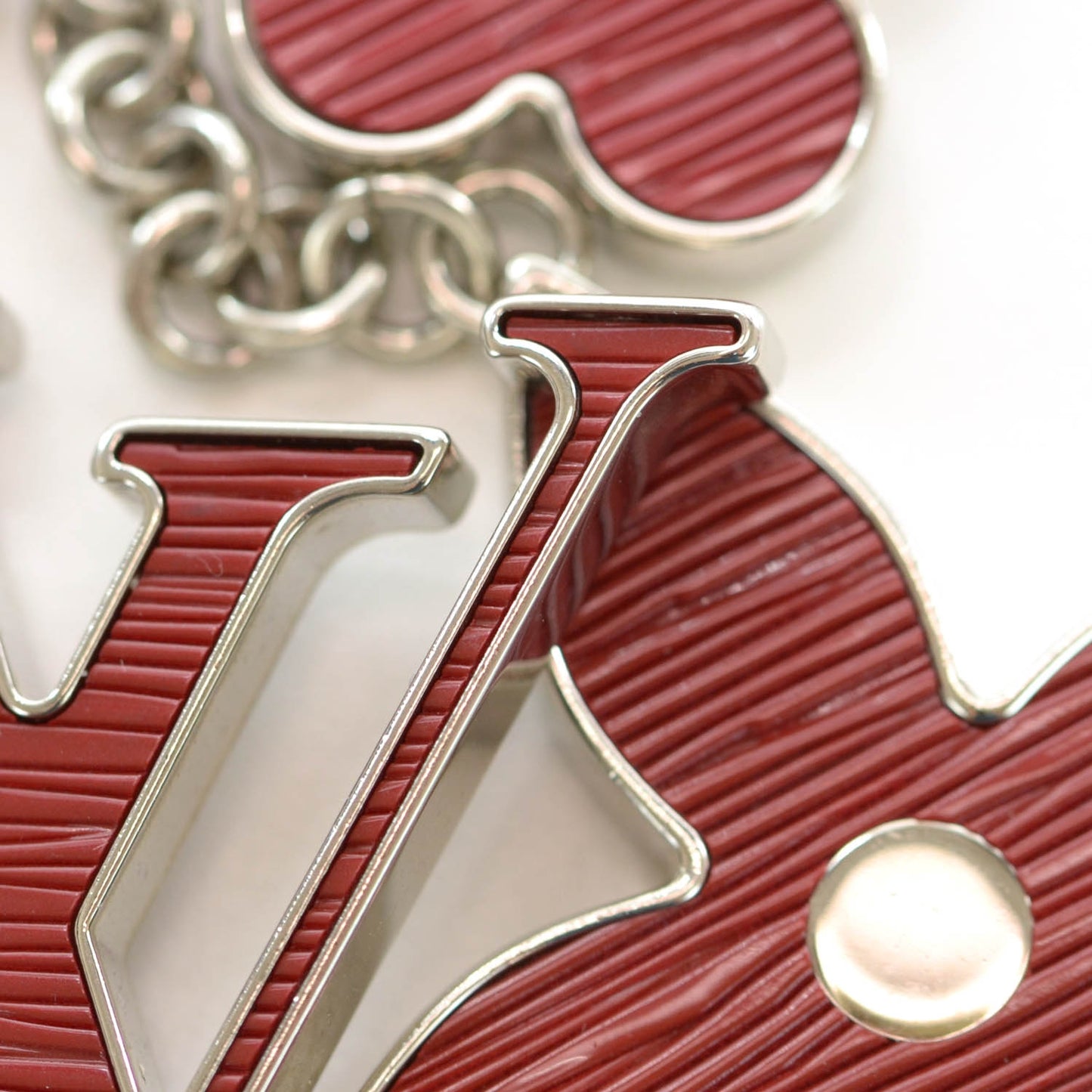 Fleur d Epi Bag Charm Rubis Red