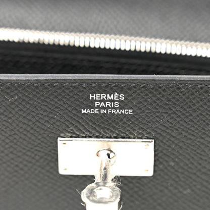 Hermes Epsom Kelly Wallet To Go Black 5 of 9