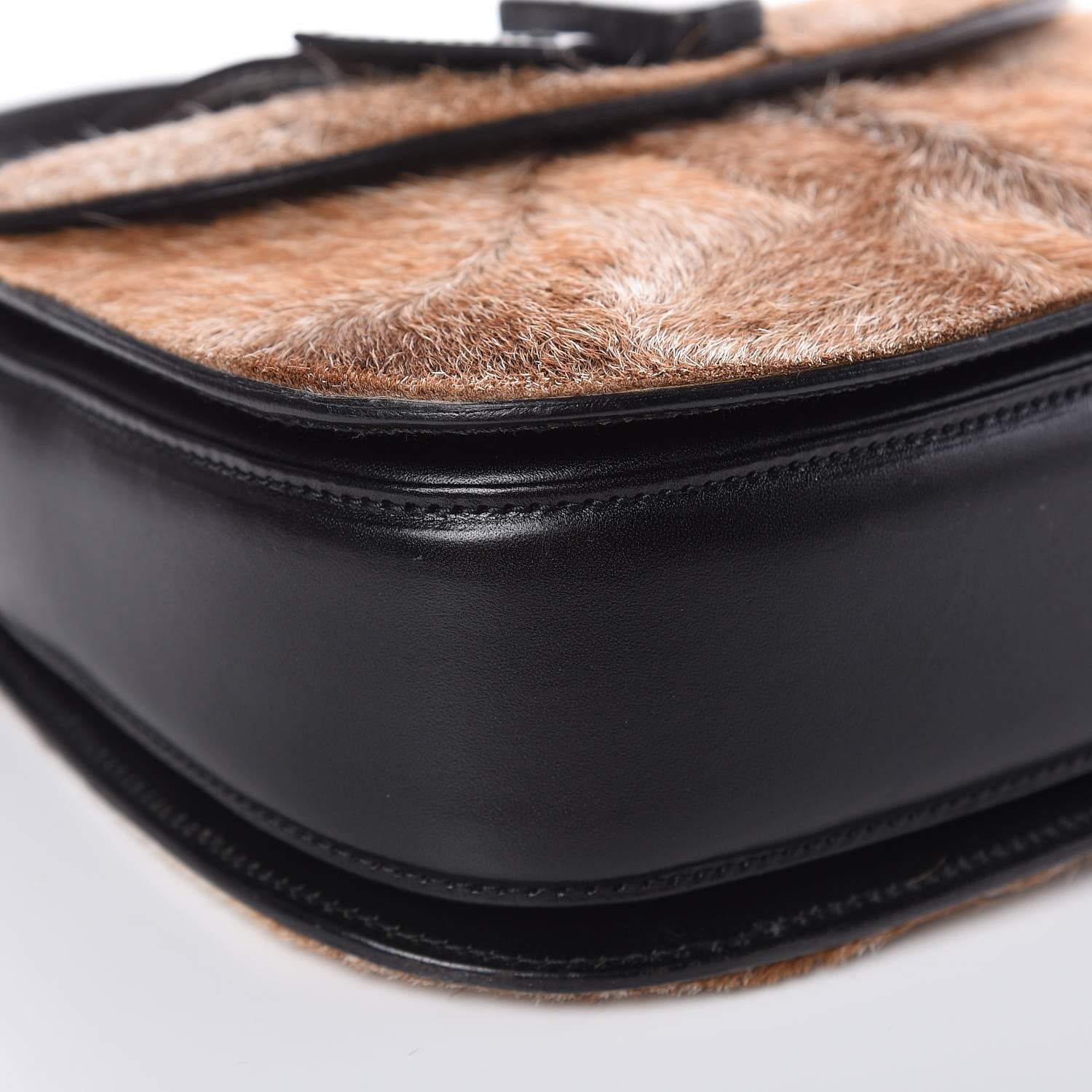 Gucci Calf Hair Calfskin Top Handle Bag Natural Black 15 of 16
