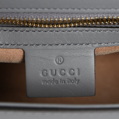 Gucci Calfskin Small Sylvie Shoulder Bag Deep Grey 8 of 9
