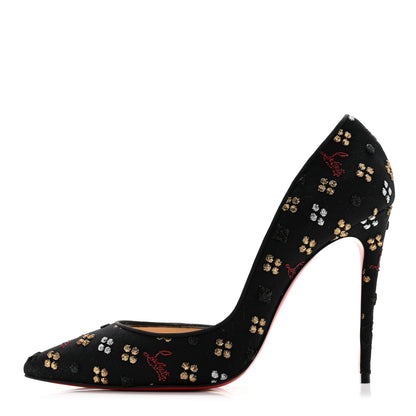 Christian Louboutin Jacquard Loubi In The Sky Iriza 100 Pumps 39 Multi Black 1 of 8
