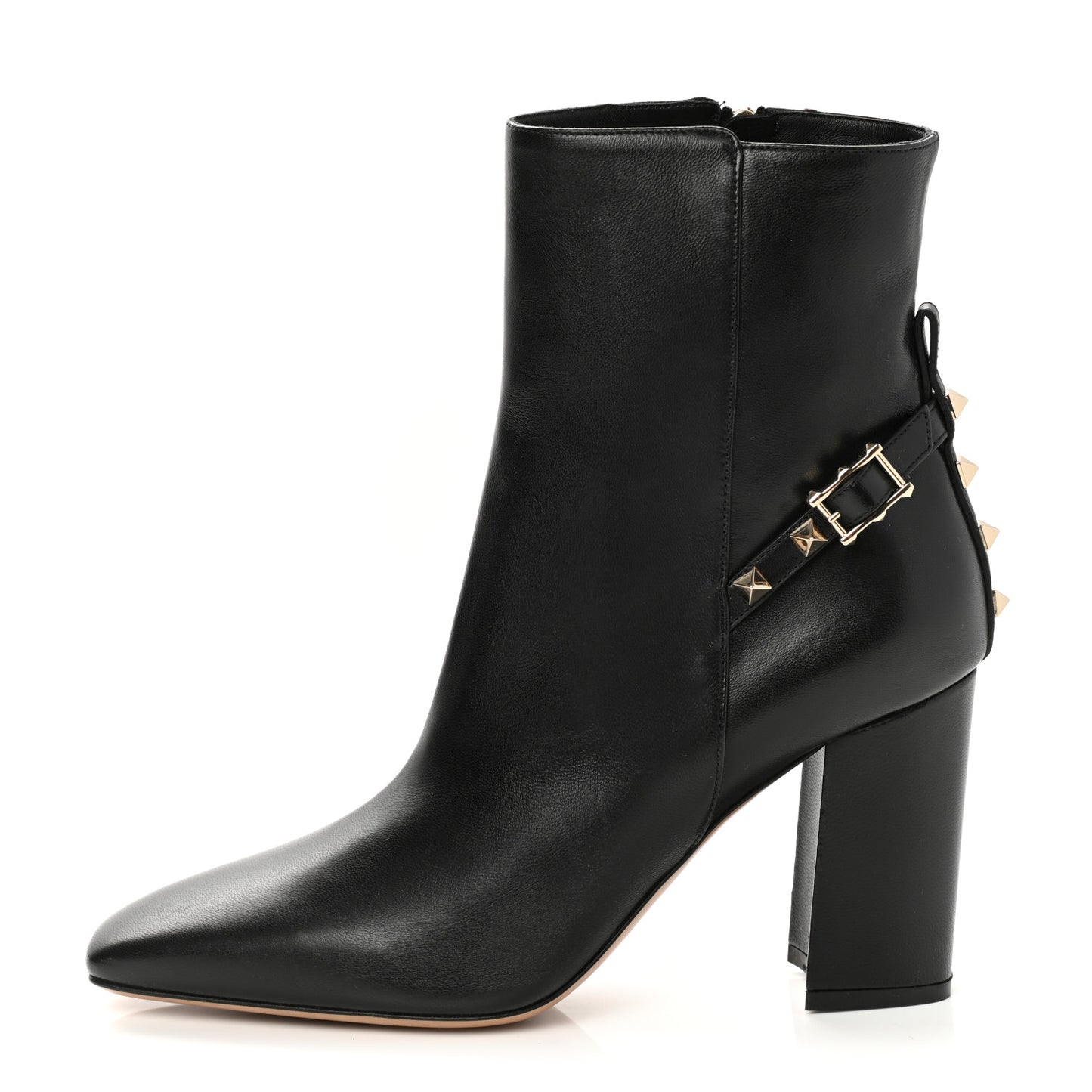 Nappa Rockstud 90mm Ankle Boots 38.5 Black