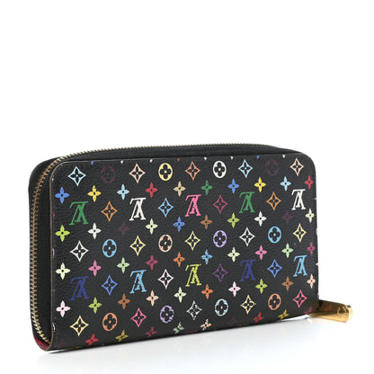 Louis Vuitton Monogram Multicolor Zippy Wallet Black Grenade 3 of 9