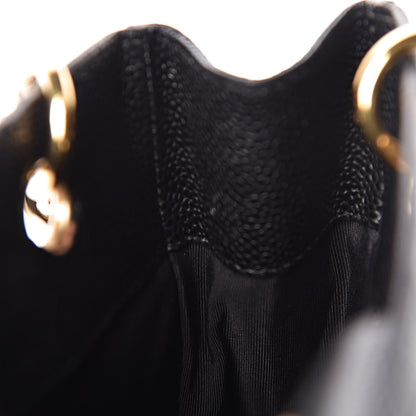 Chanel Caviar Quilted Petit Shopping Tote PST Black 10 of 20