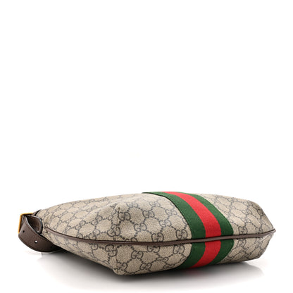 Gucci GG Supreme Monogram Web Small Ophidia Half Moon Hobo Brown 4 of 15