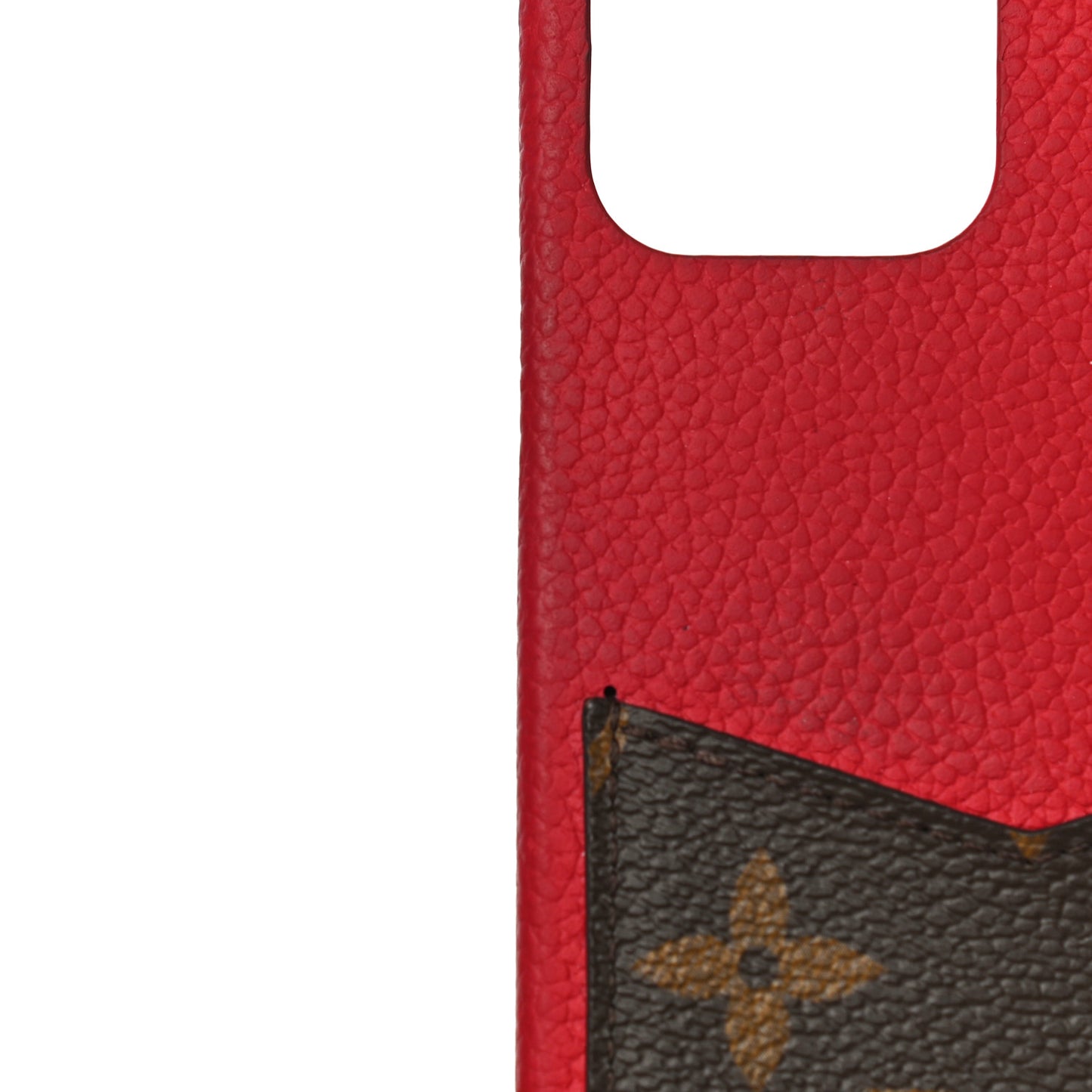 Monogram iPhone 12/12 Pro Bumper Scarlet