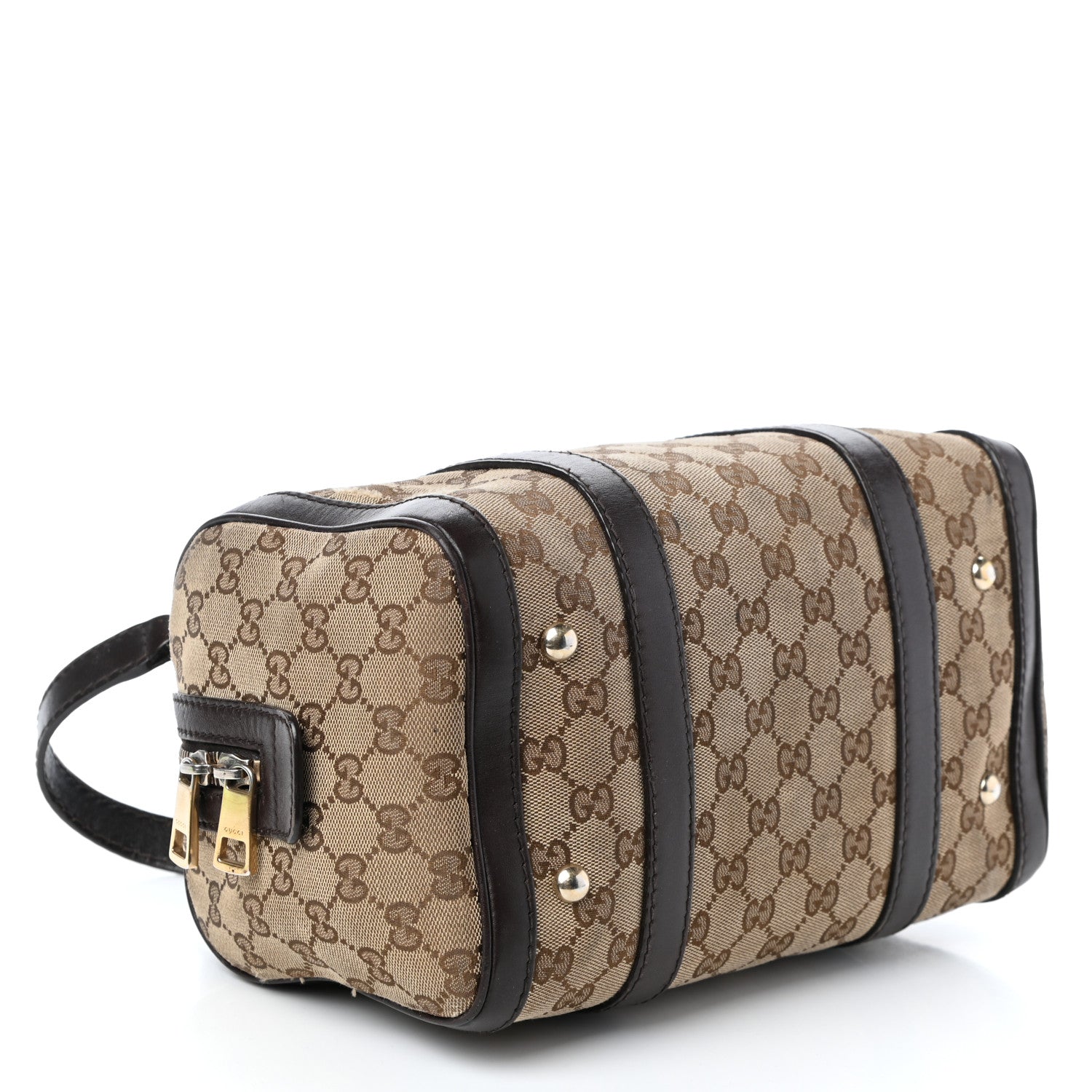 Gucci Monogram Small Boston Dark Brown 6 of 13