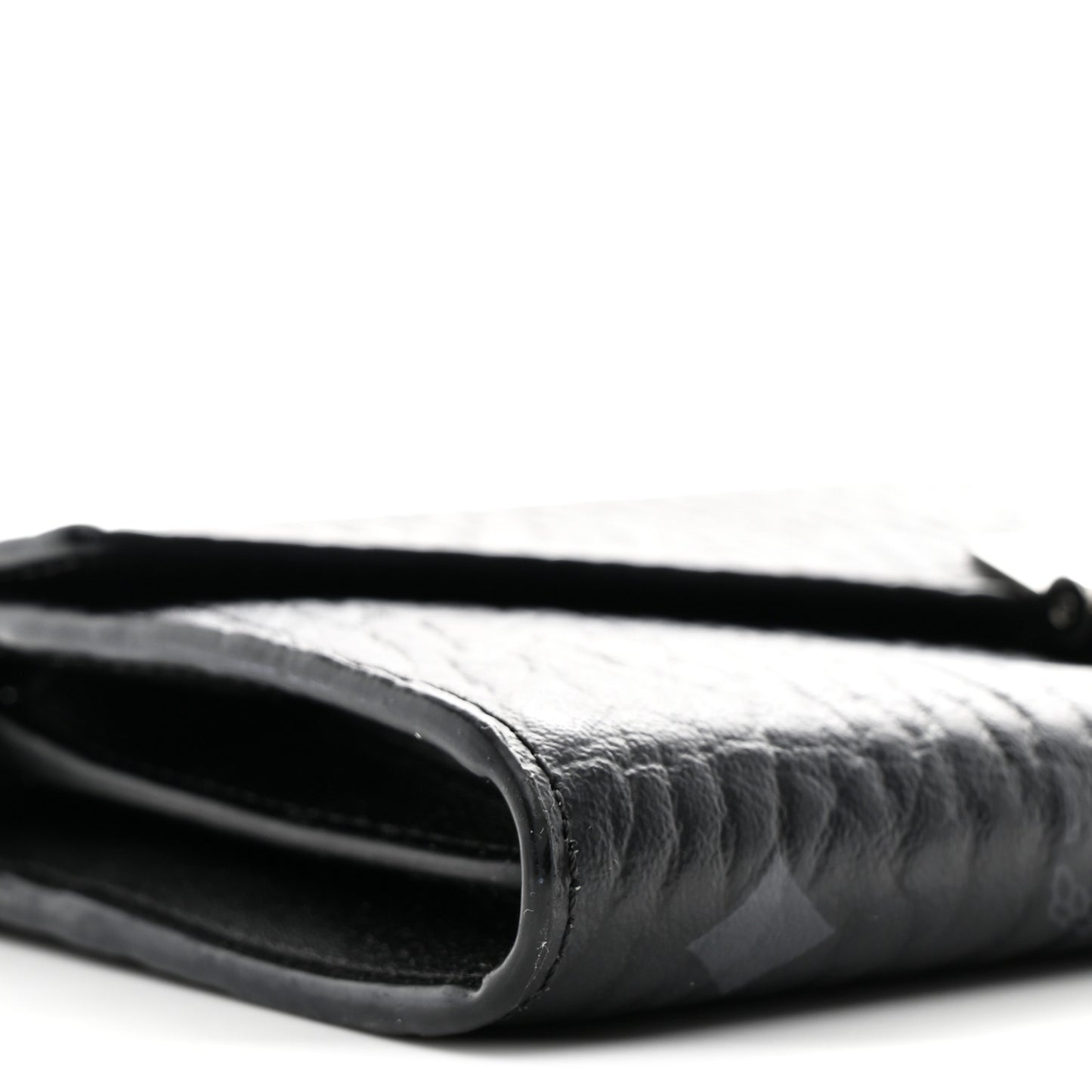 Visetos Large Patricia Wallet On Chain Black